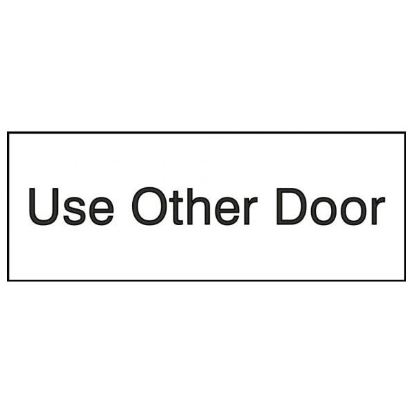 Accuform 8 in W x 3 in H, Engraved Plastic PSG842WT - main